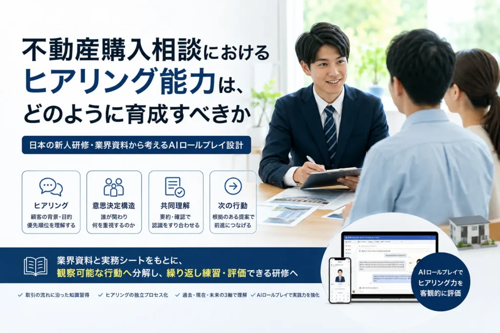 不動産営業のヒアリング